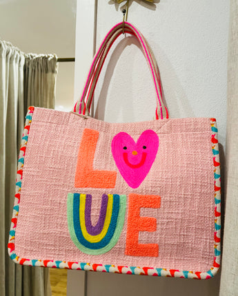 Pink Love Tote Bag