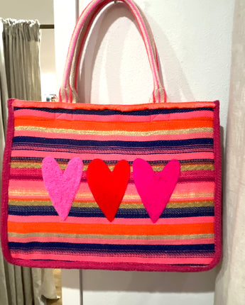 Heart Trio Tote Bag