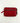 Zip Top Small Wallet Red Leather