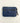 Zip Top Small Wallet Navy Leather