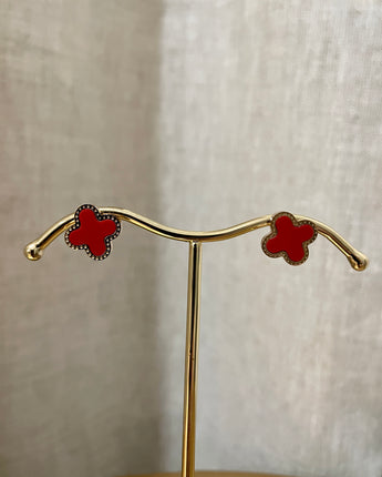 Greybird Trinny Earrings Ruby Rose Gold