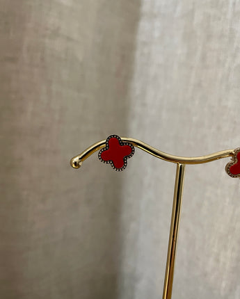 Greybird Trinny Earrings Ruby Rose Gold