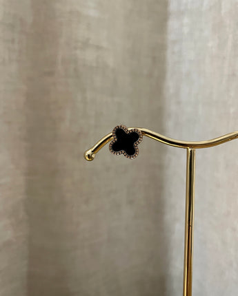 Greybird Trinny Earrings Ebony Rose Gold