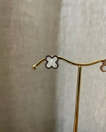 Greybird Trinny Earrings Ivory Rose Gold
