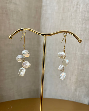 Jasmine Pearl Drop Earring Gold