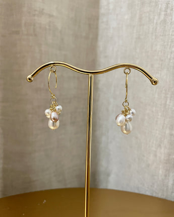 Greybird Amee Pearl Earring Gold