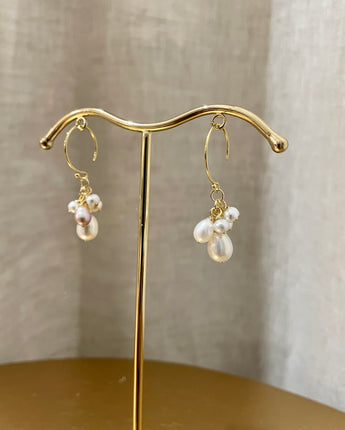 Greybird Amee Pearl Earring Gold