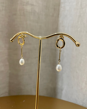 Greybird Violet Pearl Drop Gold