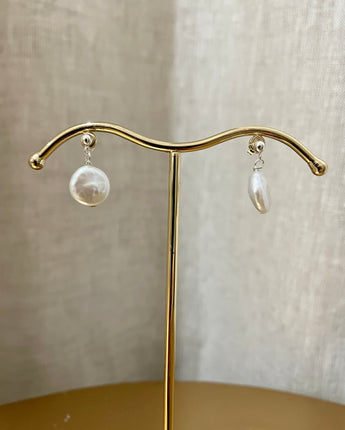 Greybird Eva Pearl Earring Sterling Silver