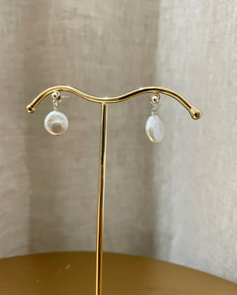 Greybird Eva Pearl Earring Sterling Silver