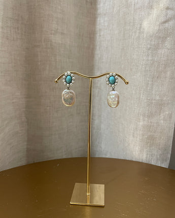 Greybird Eugenie Earrings Pearl Gold