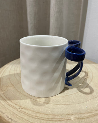 Bow Handle Mug Navy