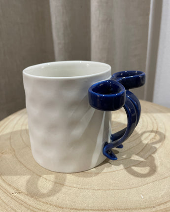 Bow Handle Mug Navy