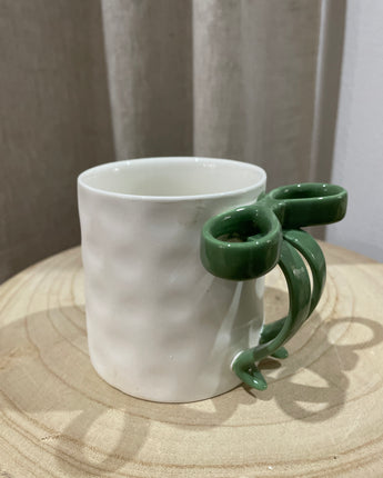 Bow Handle Mug Green