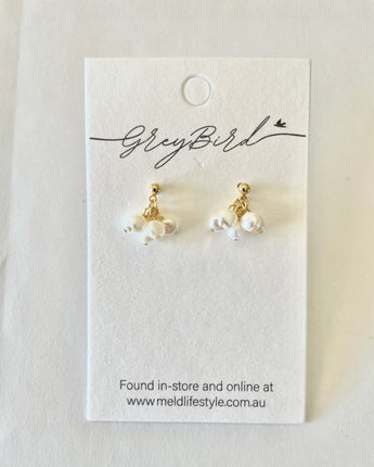 Greybird Dottie Pearl Stud