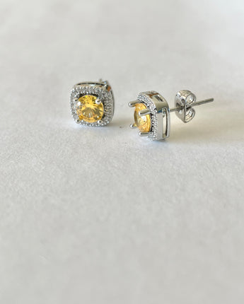 Greybird Mary Gem Earring Lemon