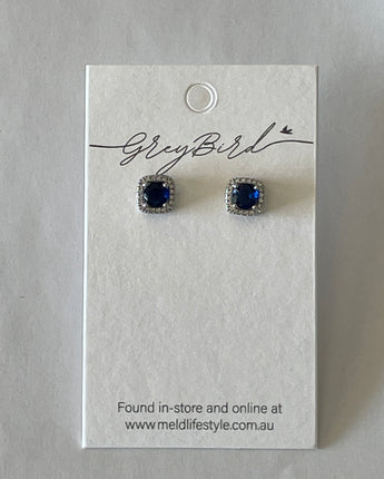 Greybird Mary Gem Earring Sapphire