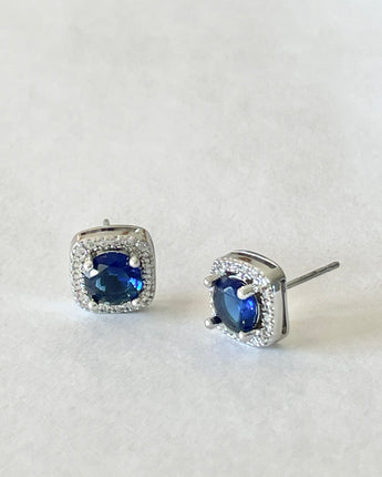 Greybird Mary Gem Earring Sapphire