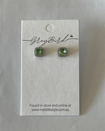Greybird Mary Gem Earring Mint