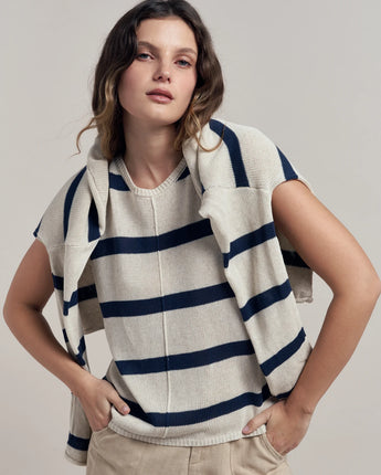 Ivy Knit Tank Navy