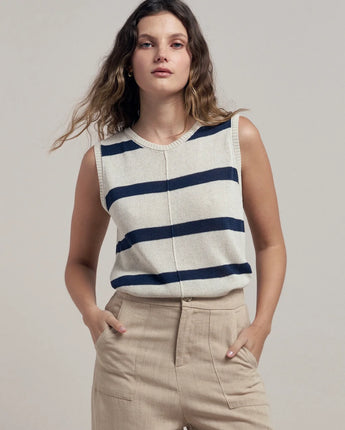 Ivy Knit Tank Navy