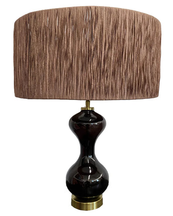 Coffee Raffia Lamp