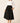 Pleated A Line Skirt Black