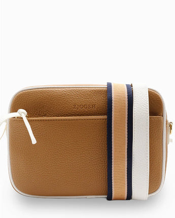Leah Bag Tan White