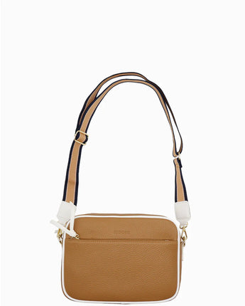 Leah Bag Tan White