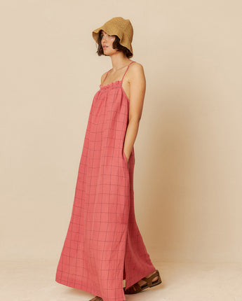 Sandia Grid Maxi Dress