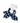 Navy Spot Scrunchie 2 Pack