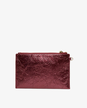 New York Coin Purse Plum Crinkle