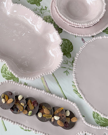 Melamine French Pink Dinner Plate