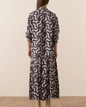Kendal Sunray Pleat Skirt Print