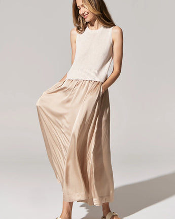 Estel Knit Tank Dress Pebble
