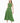 Marlin Raffia Trim Dress Green
