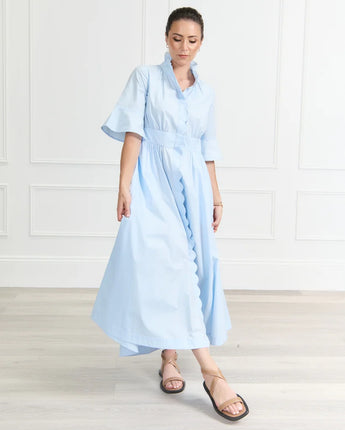 Petal Dress Sky Blue