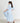 Petal Dress Sky Blue