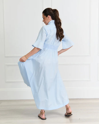 Petal Dress Sky Blue