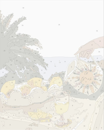 Paint By Numbers - Sun & Lemons Mini Rolled