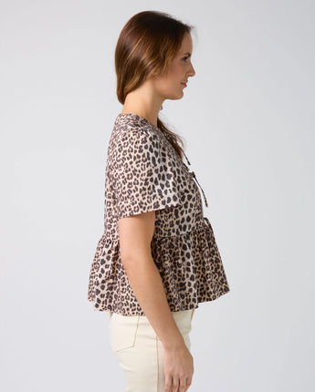 Eva Blouse Leopard