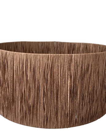 Coffee Raffia Lamp