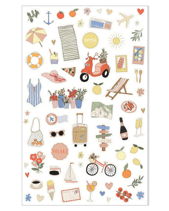 Illustrated Stickers Travel