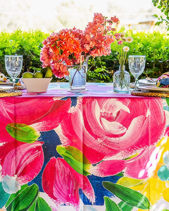 Bec Fing Designs Tablecloth - White Floral