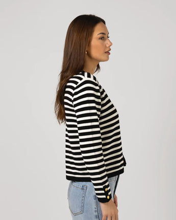 Henri Cardigan Black Tea