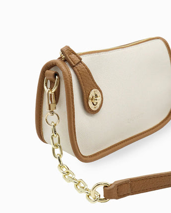 Stacey Bag White Tan