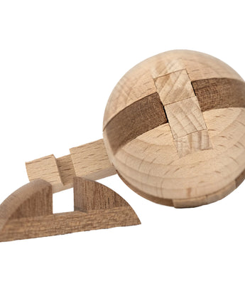 Aztec Sun Stone Wooden Brain Teaser