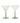 Lulu Cocktail Glass Set 2 Green