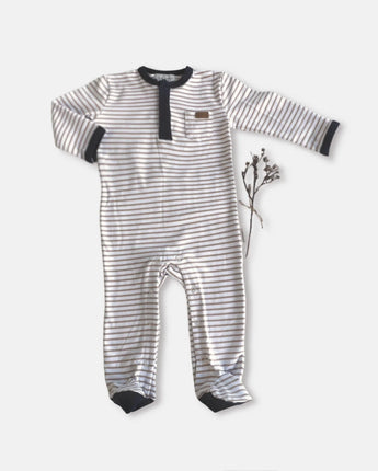 Beige Stripe Onesie
