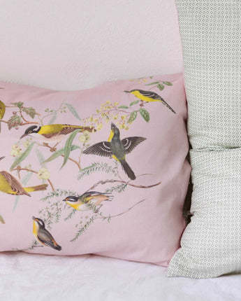 Pillowcase Set Yellow Birds